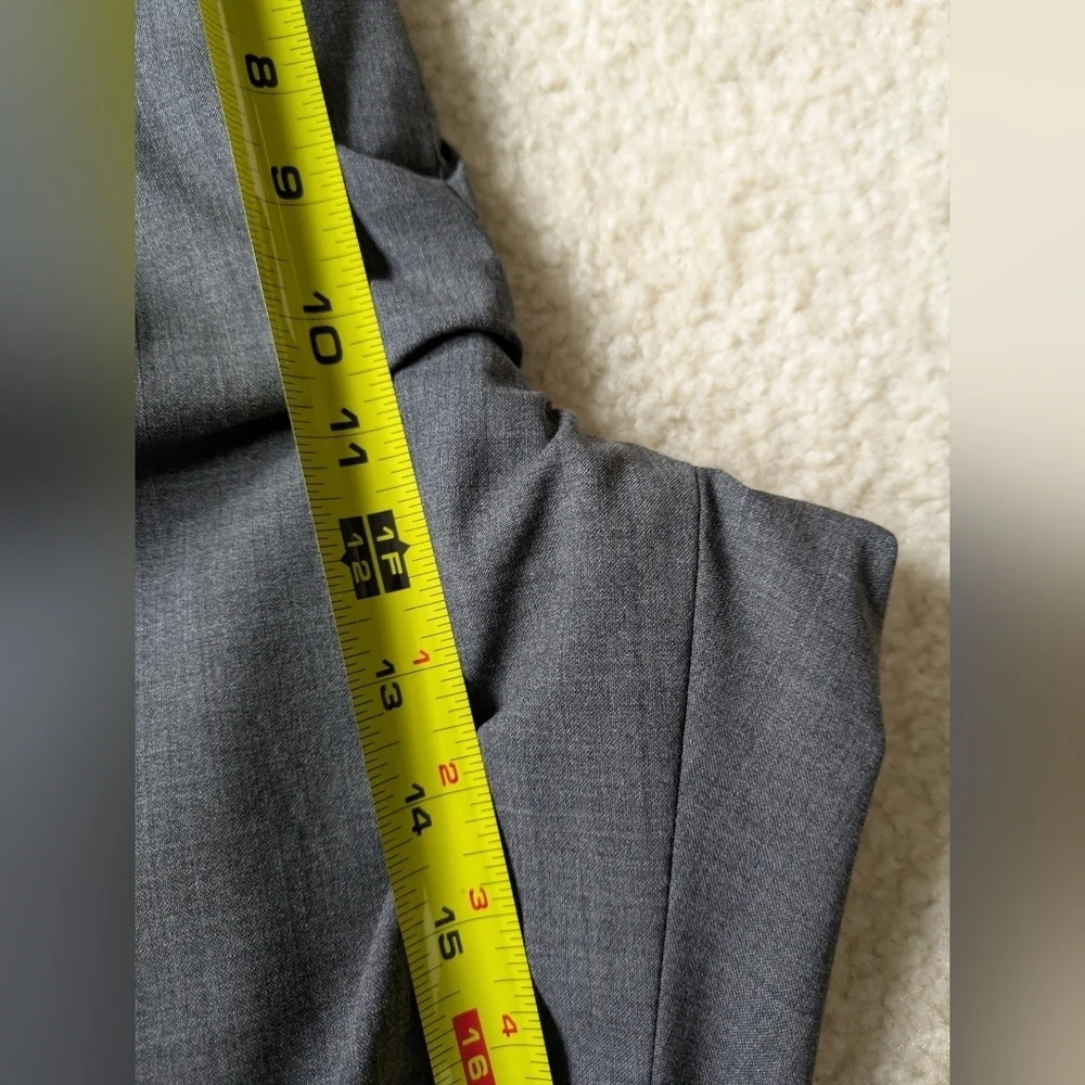 J. Crew Women's Gray Wool Blend Tailored Pants 14